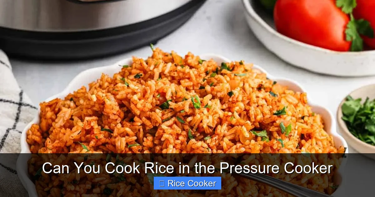 Can You Cook Rice in the Pressure Cooker