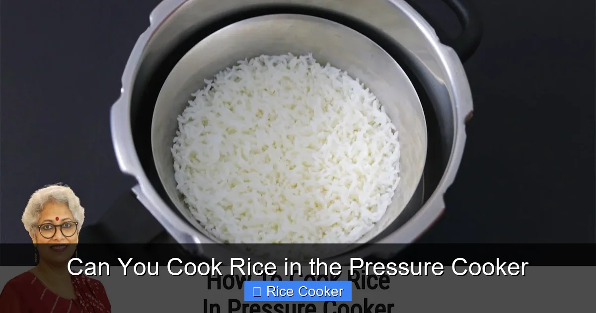Can You Cook Rice in the Pressure Cooker