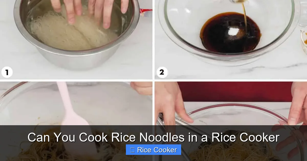 Can You Cook Rice Noodles in a Rice Cooker