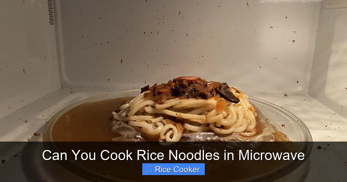 Can You Cook Rice Noodles in Microwave