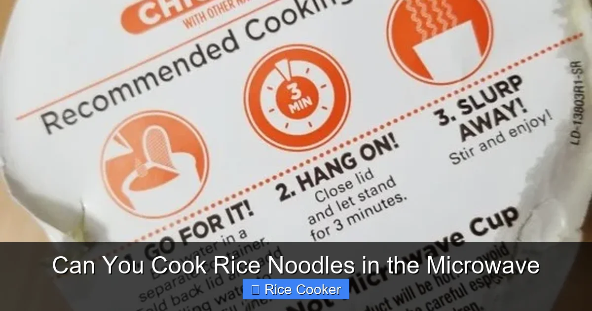 Can You Cook Rice Noodles in the Microwave