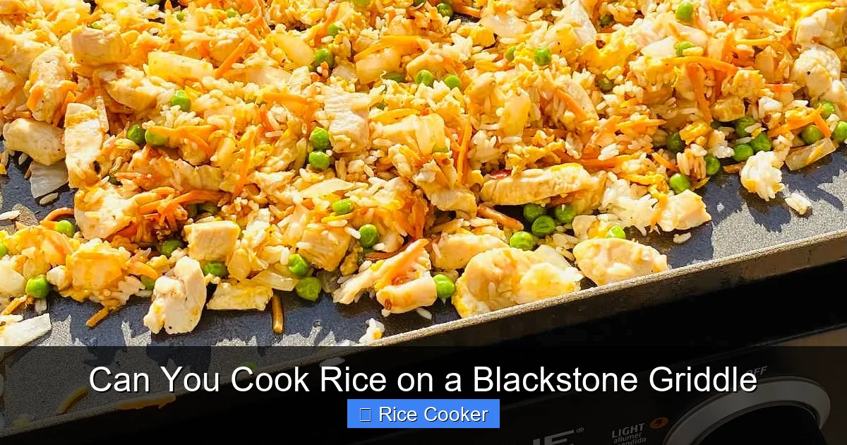 Can You Cook Rice on a Blackstone Griddle