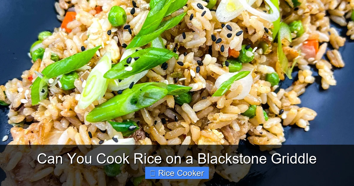 Can You Cook Rice on a Blackstone Griddle