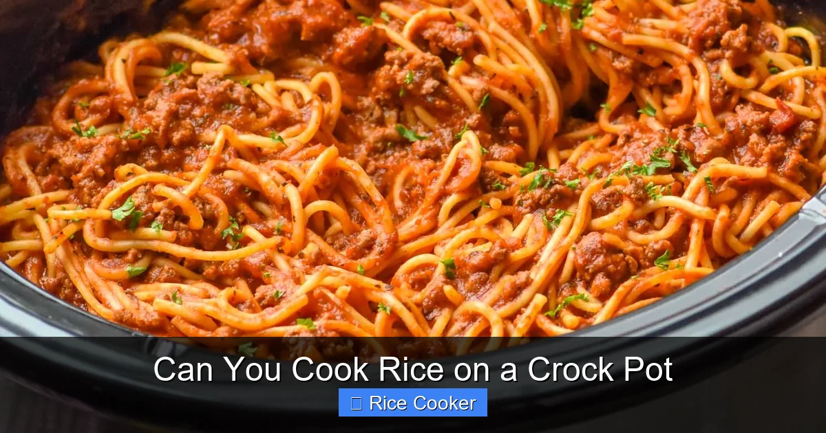 Can You Cook Rice on a Crock Pot