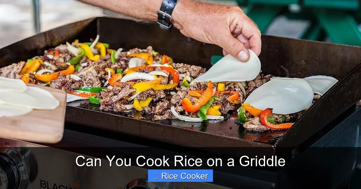 Can You Cook Rice on a Griddle