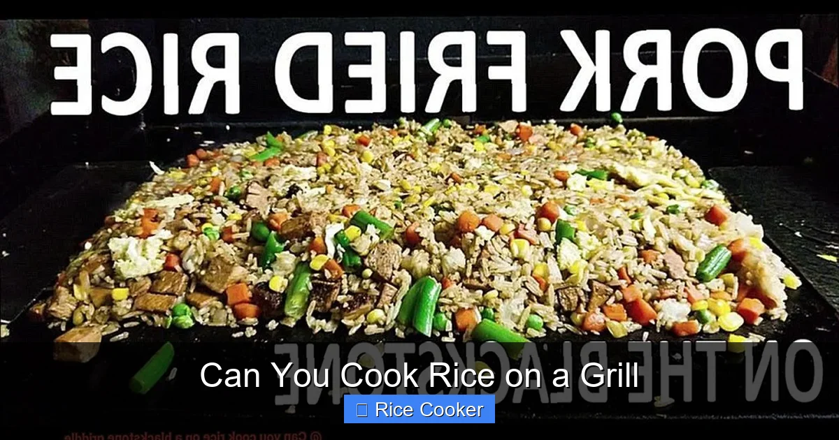 Can You Cook Rice on a Grill