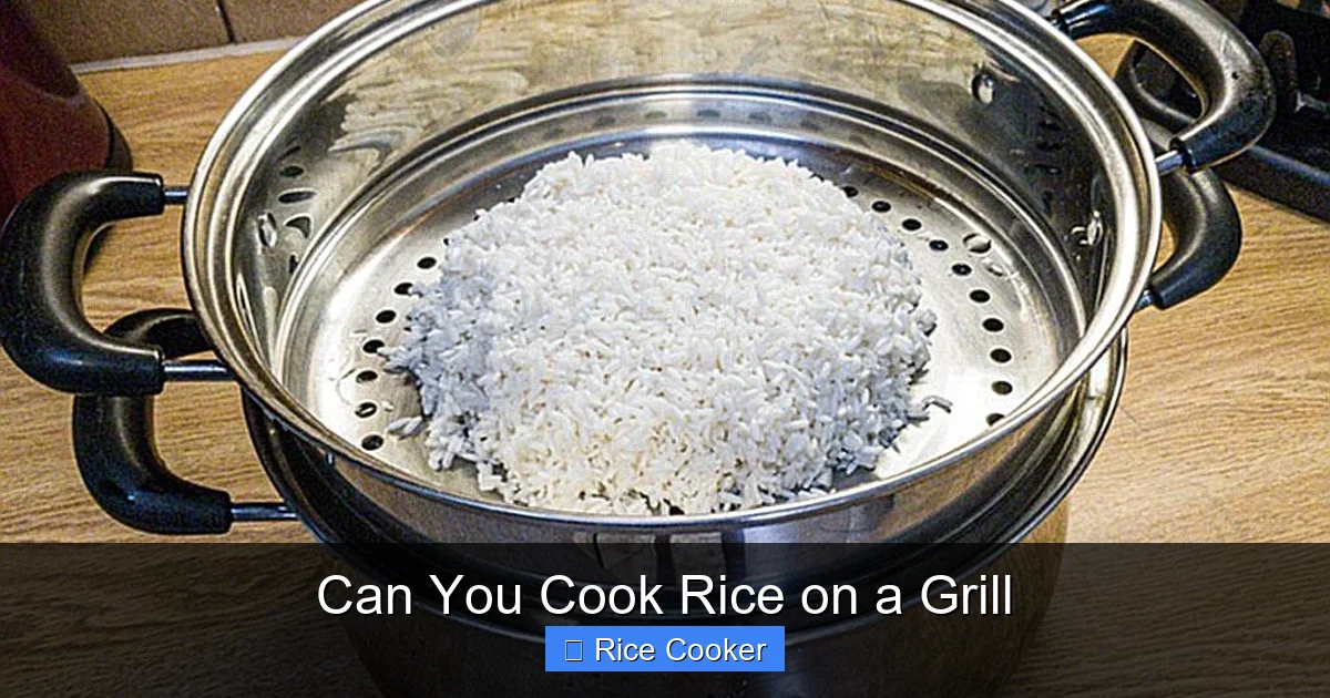 Can You Cook Rice on a Grill