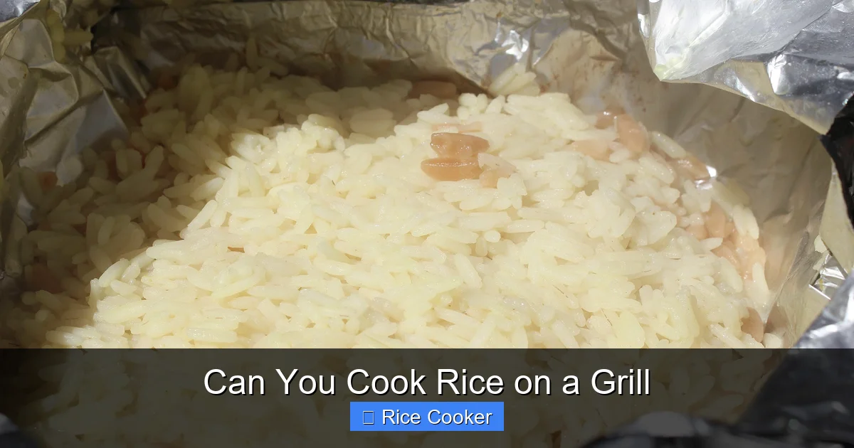 Can You Cook Rice on a Grill