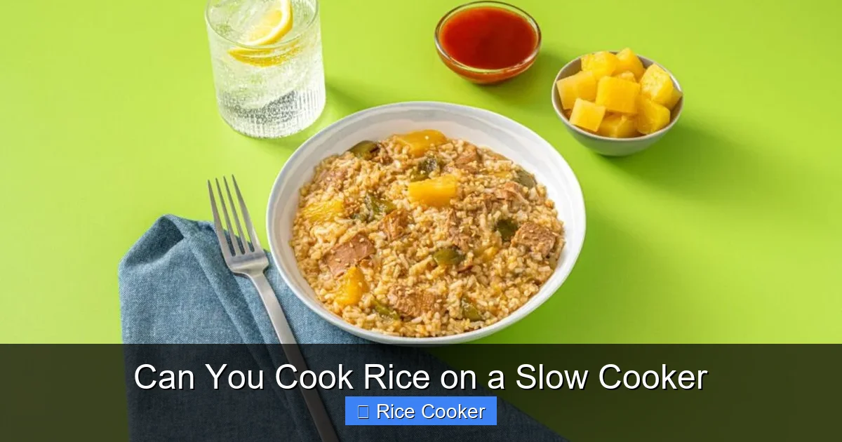 Can You Cook Rice on a Slow Cooker