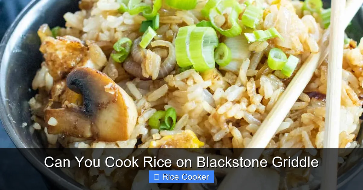 Can You Cook Rice on Blackstone Griddle