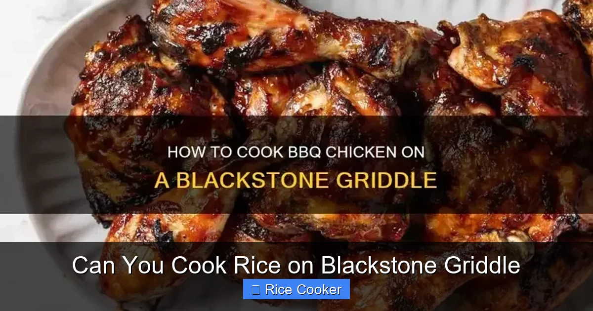 Can You Cook Rice on Blackstone Griddle