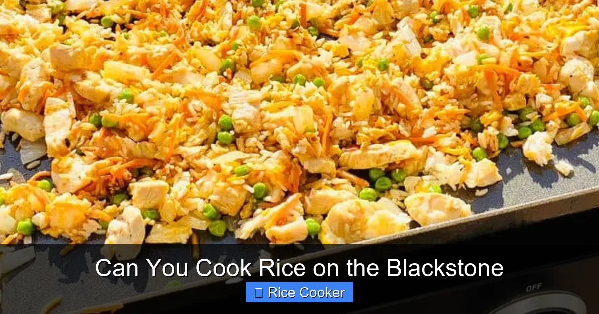 Can You Cook Rice on the Blackstone