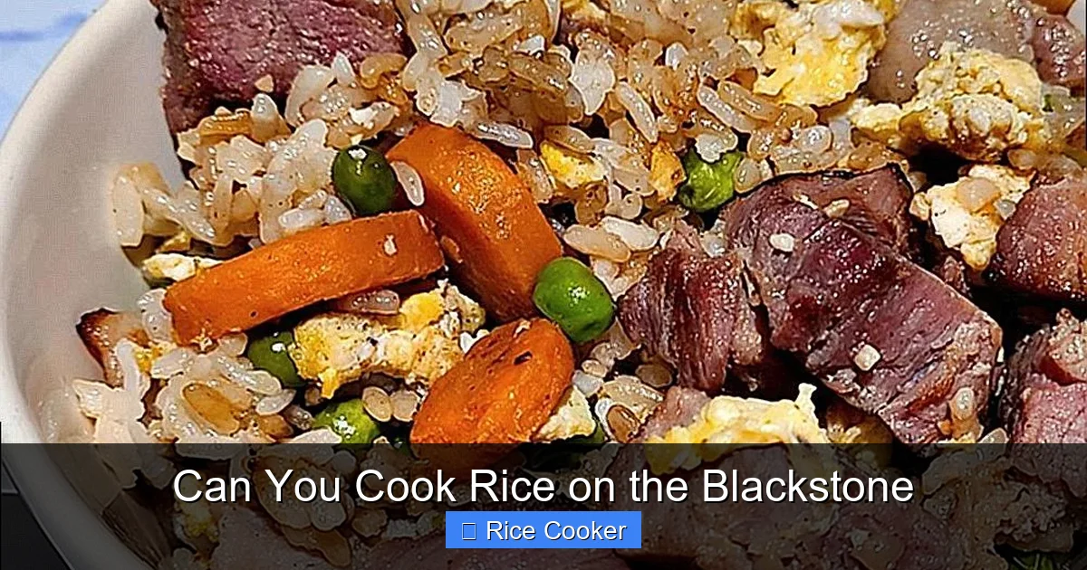 Can You Cook Rice on the Blackstone