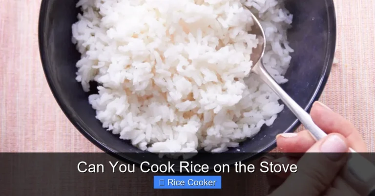 Can You Cook Rice on the Stove