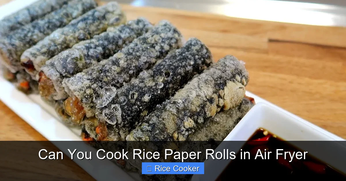 Can You Cook Rice Paper Rolls in Air Fryer