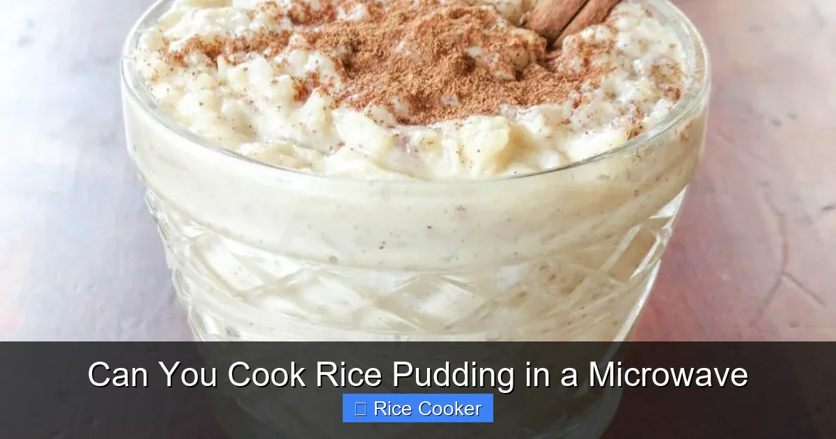 Can You Cook Rice Pudding in a Microwave