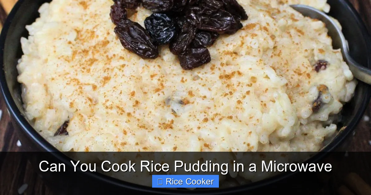 Can You Cook Rice Pudding in a Microwave