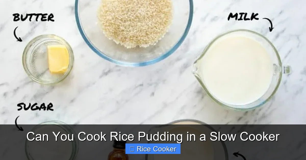 Can You Cook Rice Pudding in a Slow Cooker