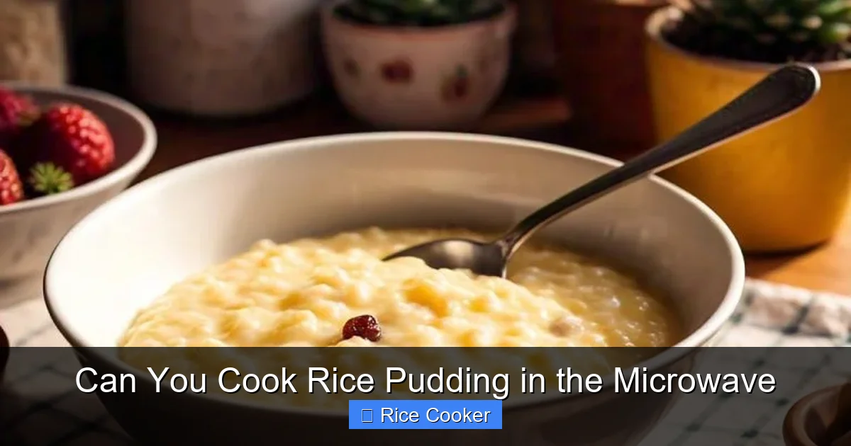 Can You Cook Rice Pudding in the Microwave