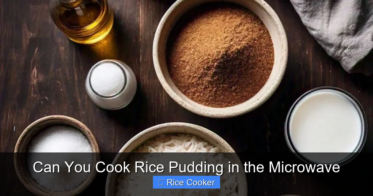 Can You Cook Rice Pudding in the Microwave