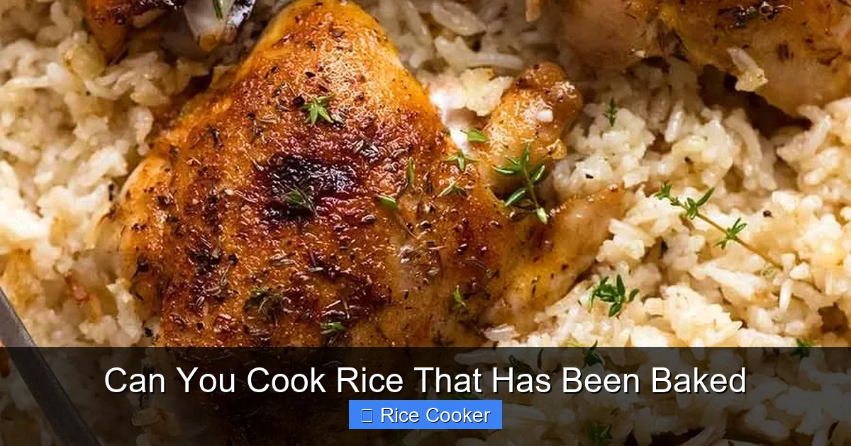 Can You Cook Rice That Has Been Baked
