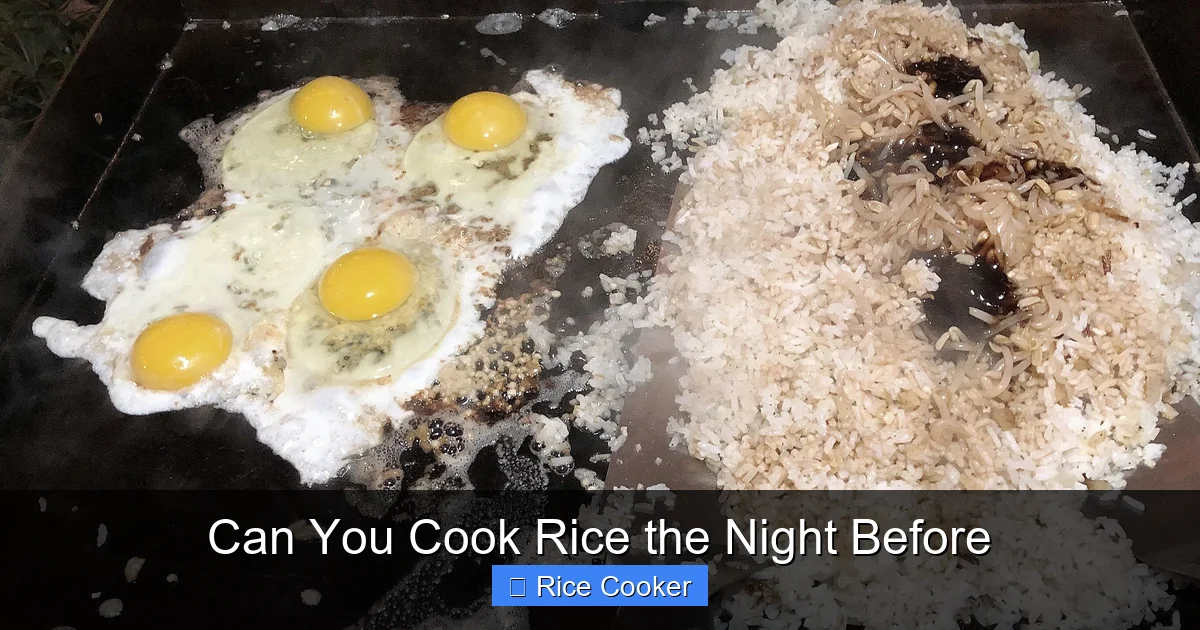 Can You Cook Rice the Night Before