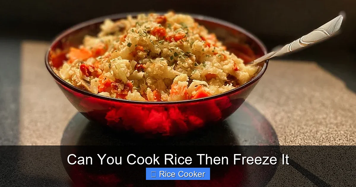 Can You Cook Rice Then Freeze It