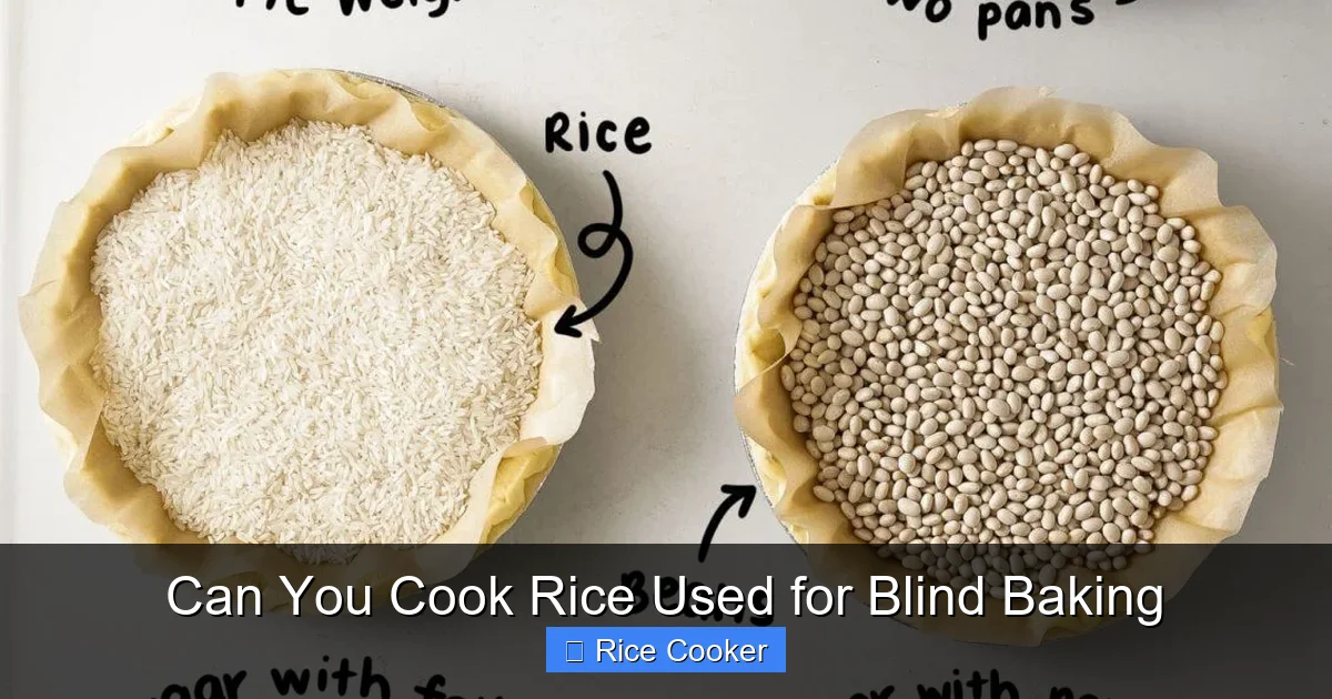 Can You Cook Rice Used for Blind Baking
