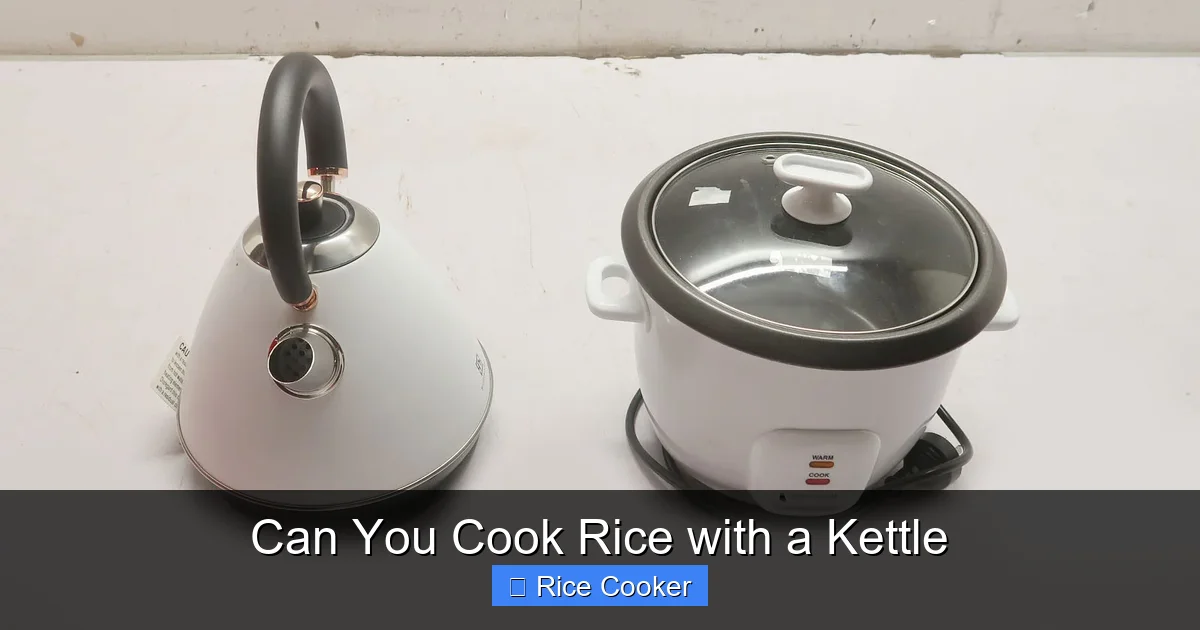 Can You Cook Rice with a Kettle
