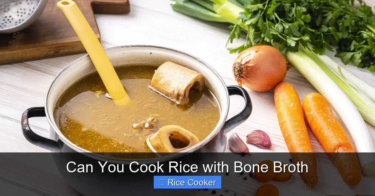Can You Cook Rice with Bone Broth