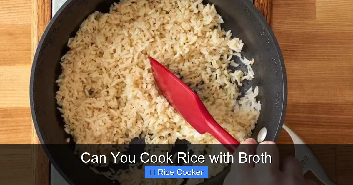 Can You Cook Rice with Broth