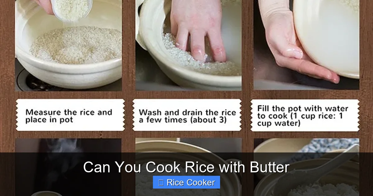 Can You Cook Rice with Butter