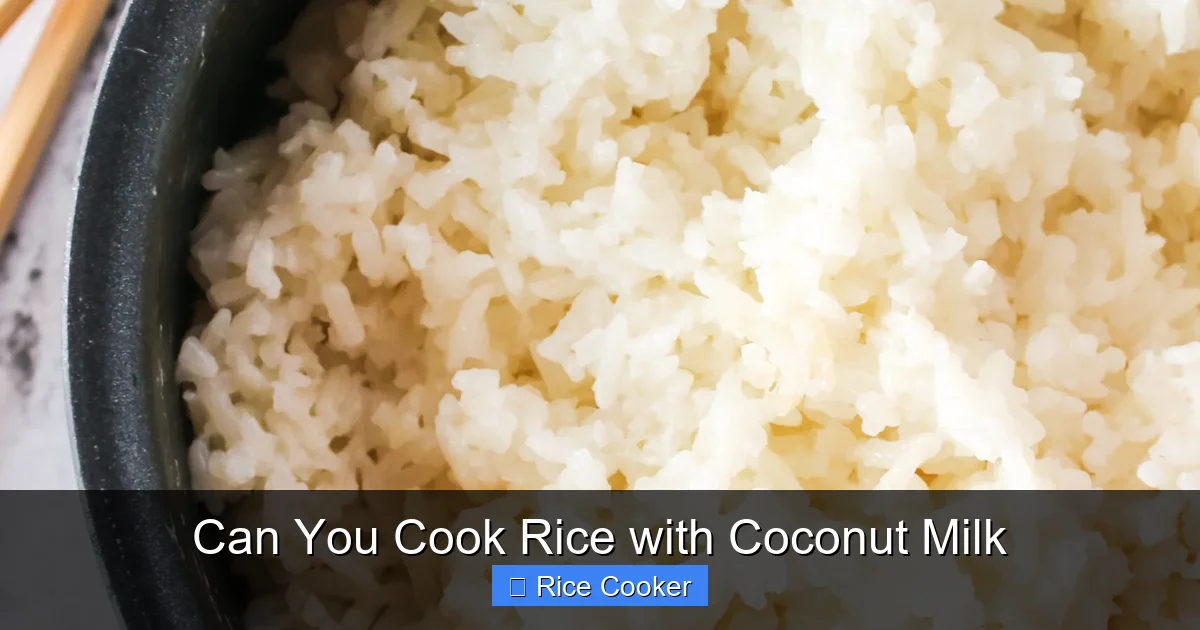 Can You Cook Rice with Coconut Milk