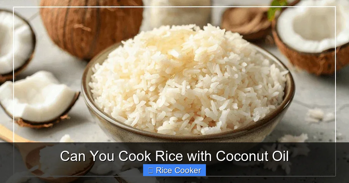 Can You Cook Rice with Coconut Oil