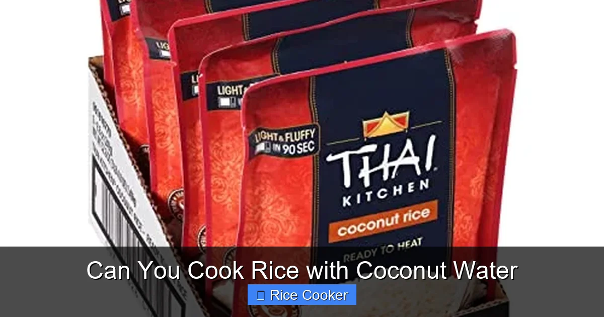 Can You Cook Rice with Coconut Water