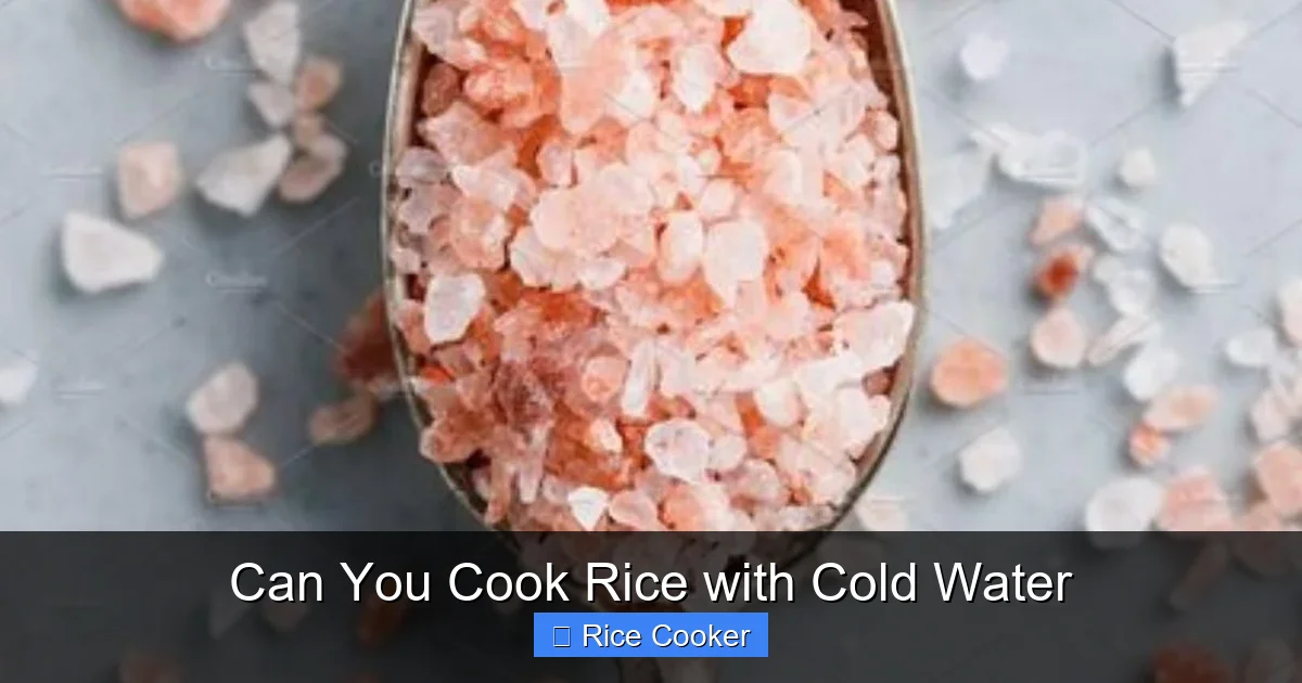 Can You Cook Rice with Cold Water