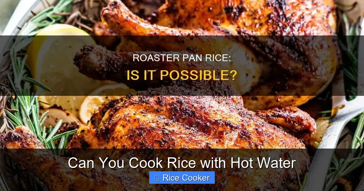 Can You Cook Rice with Hot Water