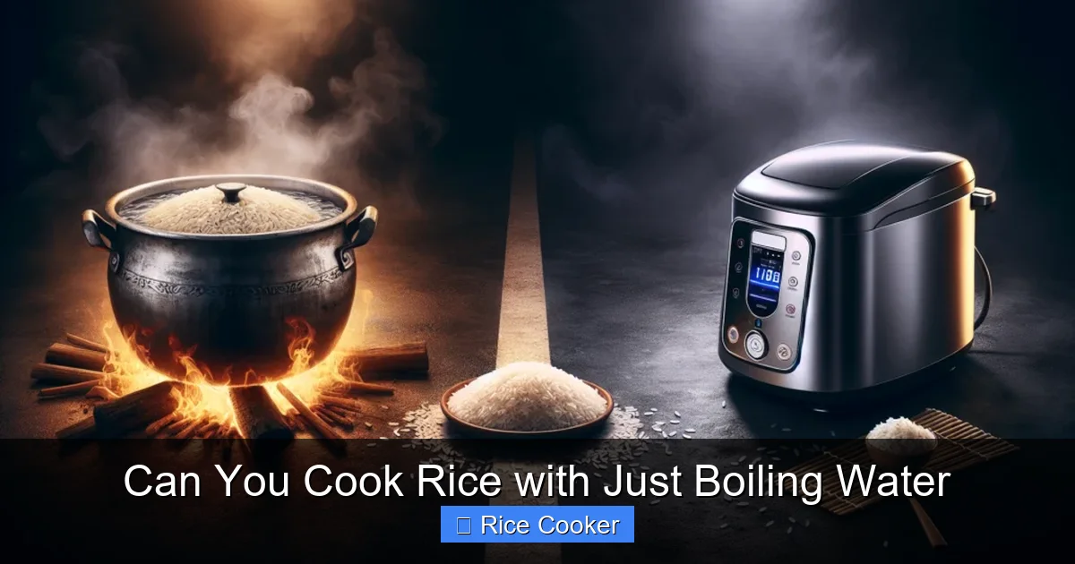 Can You Cook Rice with Just Boiling Water