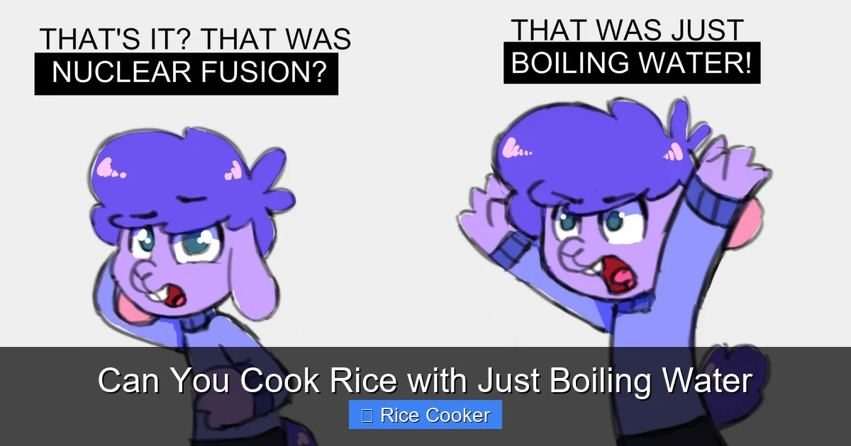 Can You Cook Rice with Just Boiling Water