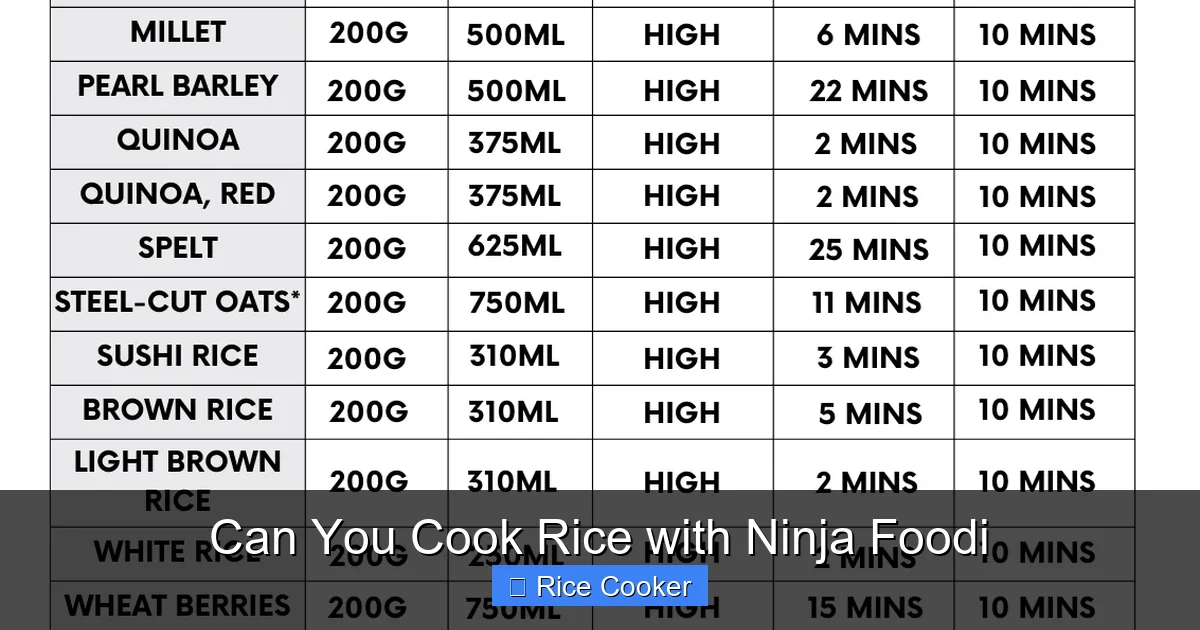 Can You Cook Rice with Ninja Foodi