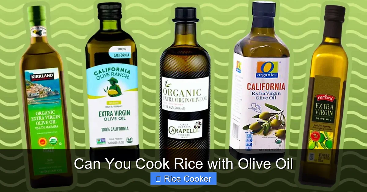 Can You Cook Rice with Olive Oil