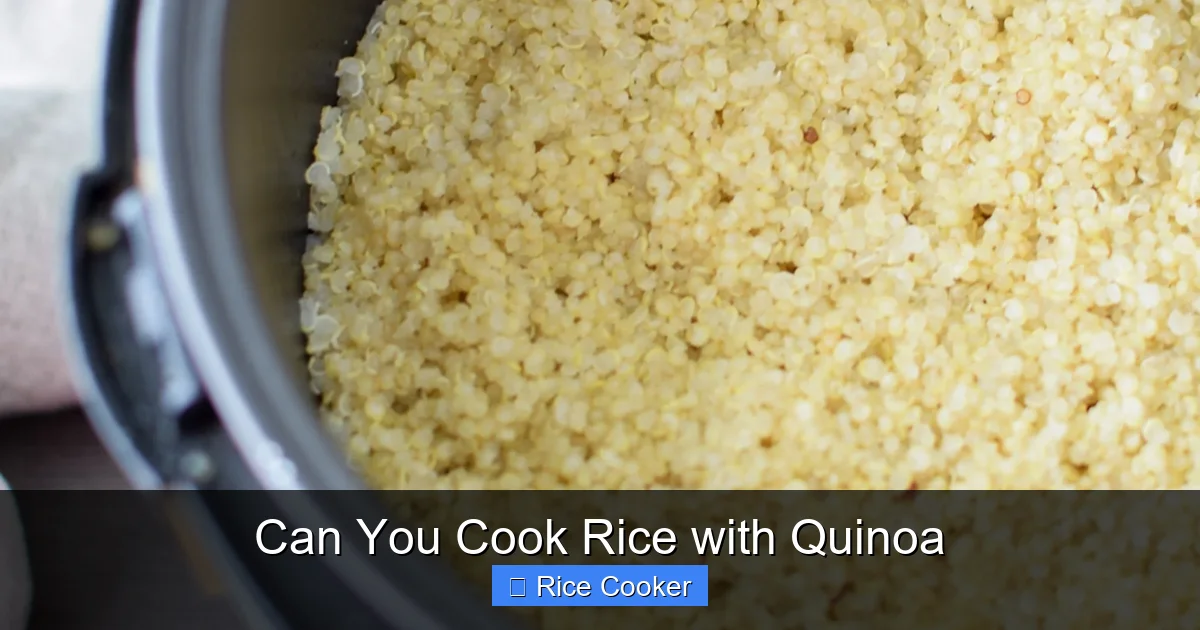 Can You Cook Rice with Quinoa