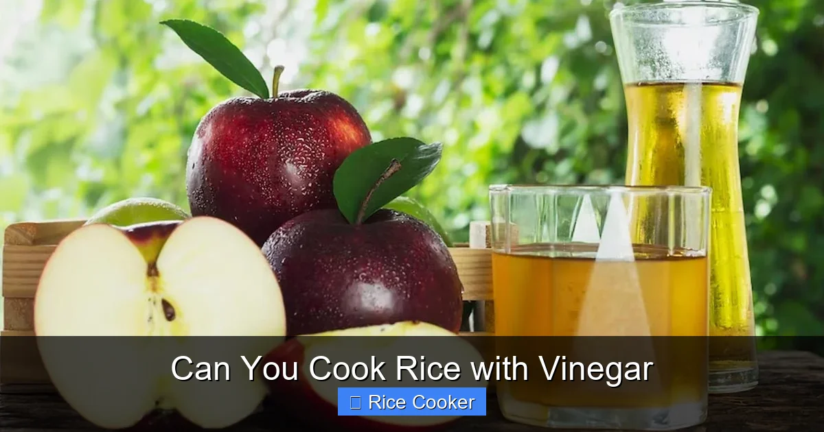 Can You Cook Rice with Vinegar