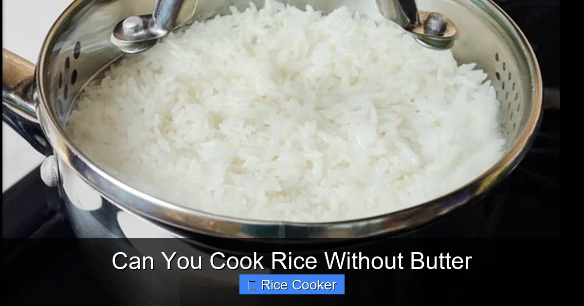 Can You Cook Rice Without Butter