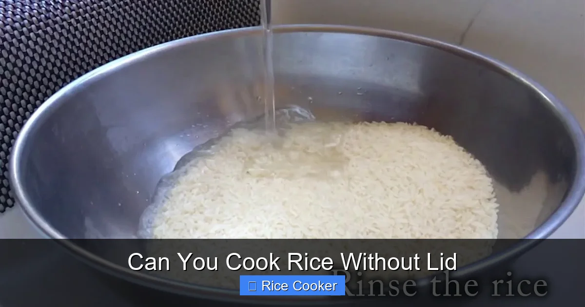 Can You Cook Rice Without Lid