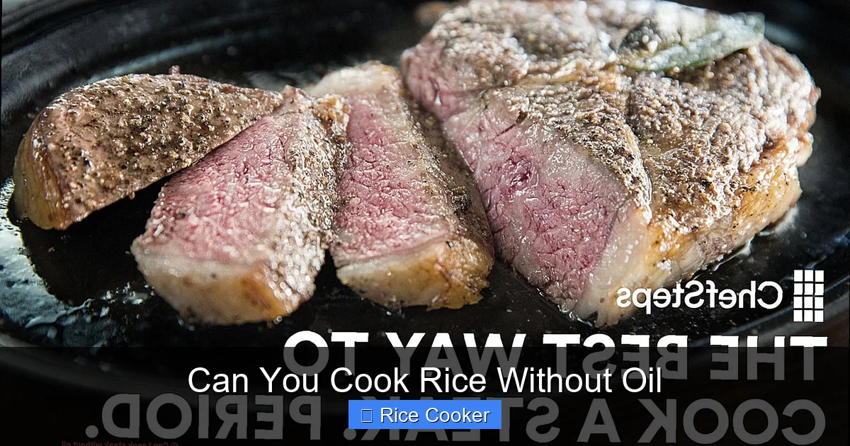 Can You Cook Rice Without Oil