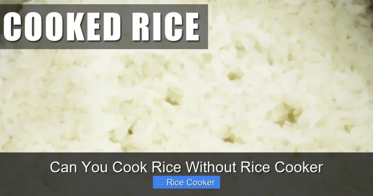Can You Cook Rice Without Rice Cooker
