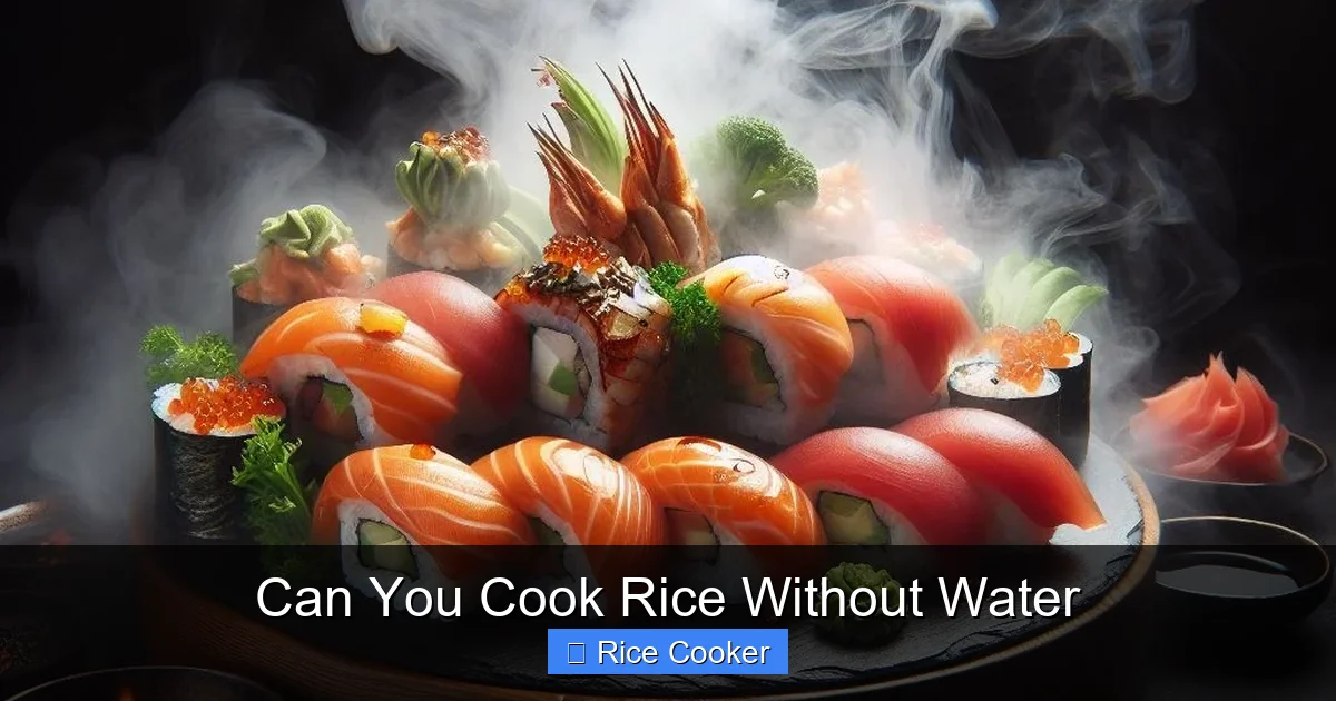 Can You Cook Rice Without Water