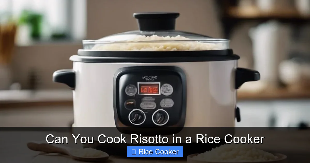 Can You Cook Risotto in a Rice Cooker