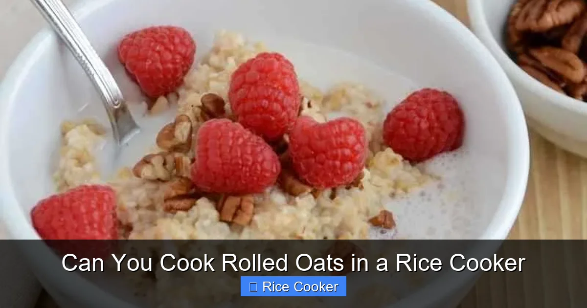 Can You Cook Rolled Oats in a Rice Cooker